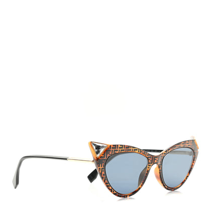 Fendi Acetate Metal FF Cat Eye Sunglasses FF 0356/S Havana 4 of 7