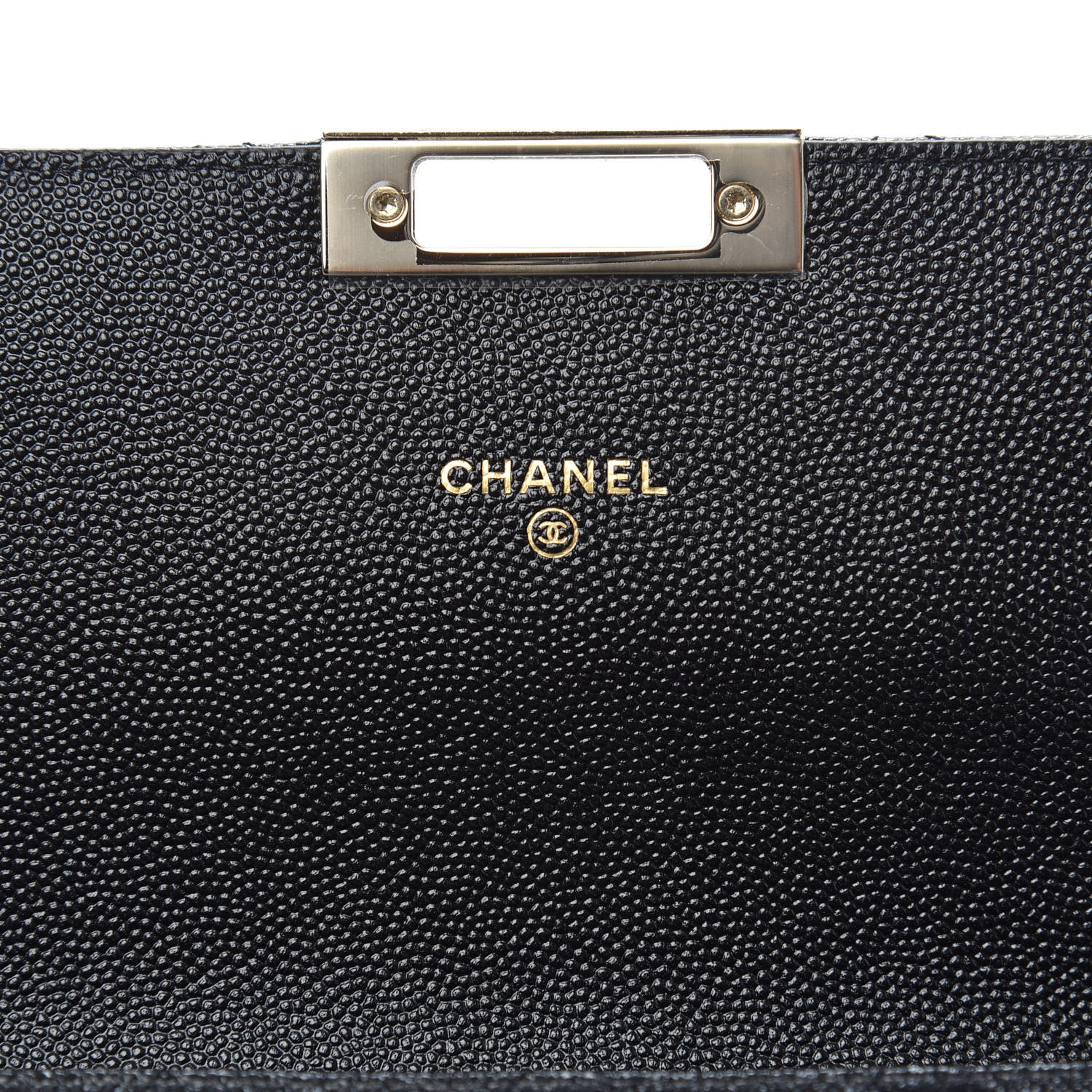 Chanel Caviar Quilted Medium Golden Class Pouch Black 6 of 9