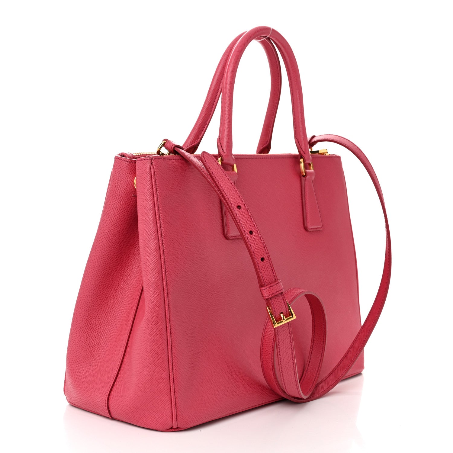 Prada Saffiano Medium Galleria Double Zip Tote Peonia 3 of 11