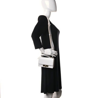 Alexander McQueen Calfskin Skull Lock Mini Crossbody Bag White 2 of 12