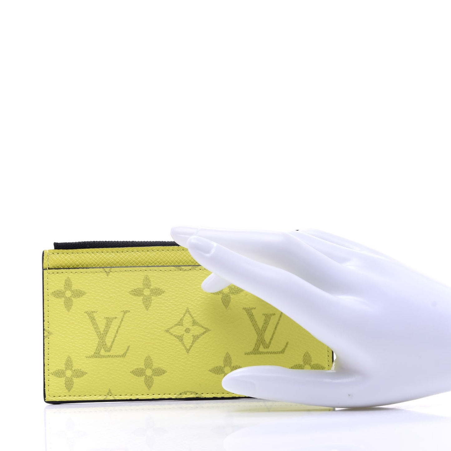 Monogram Taiga Coin Card Holder Yellow