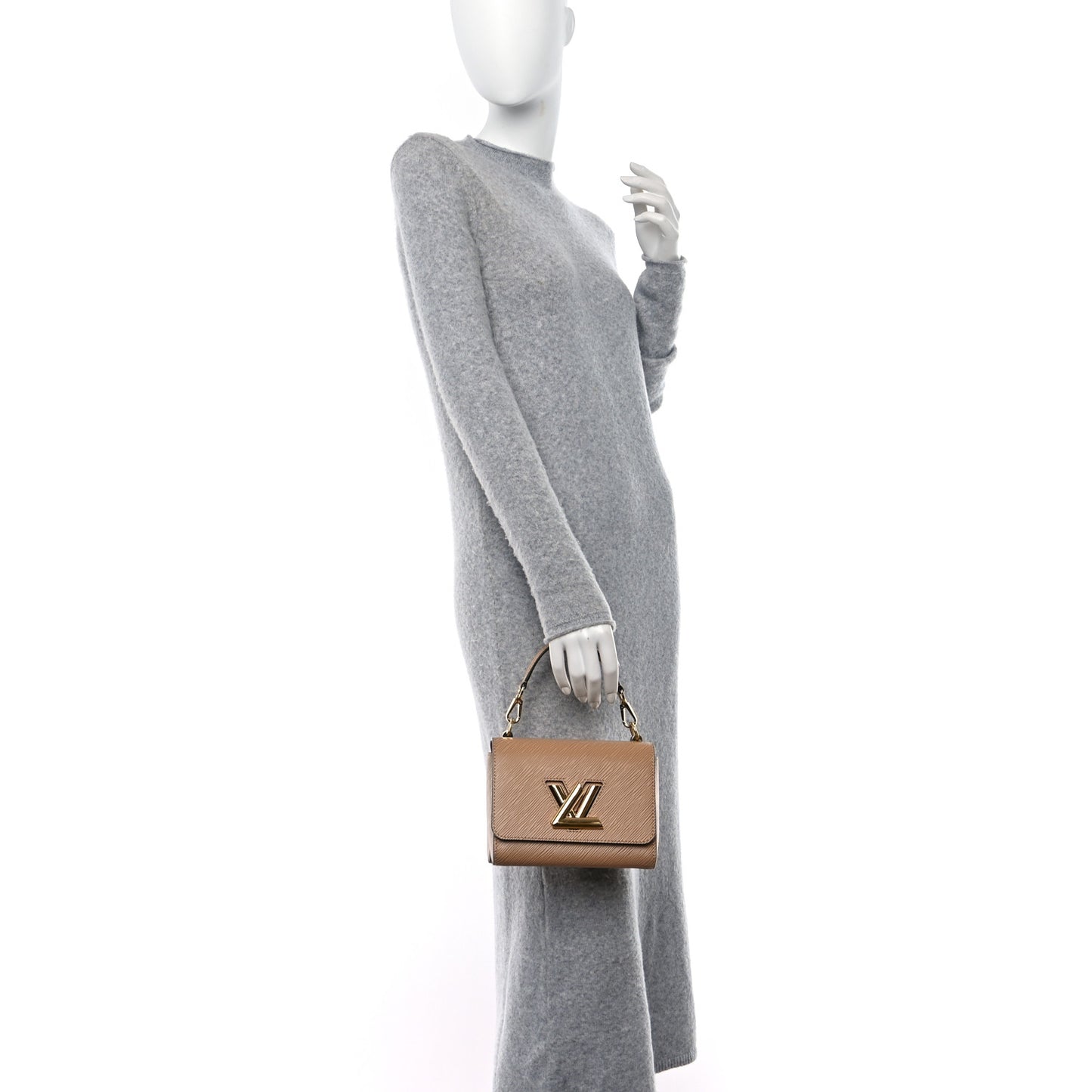 Epi Twist Shoulder Bag PM Camle