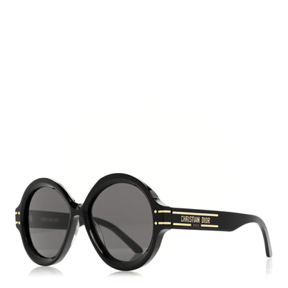 Christian Dior Diorsignature R1U Round Sunglasses Black 1 of 9