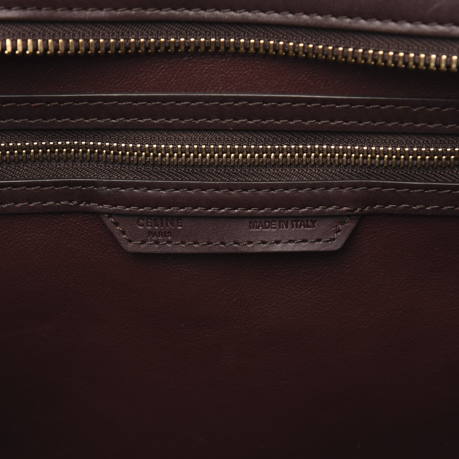 Celine Satin Calfskin Suede Mini Tri-Color Luggage Beige 6 of 18