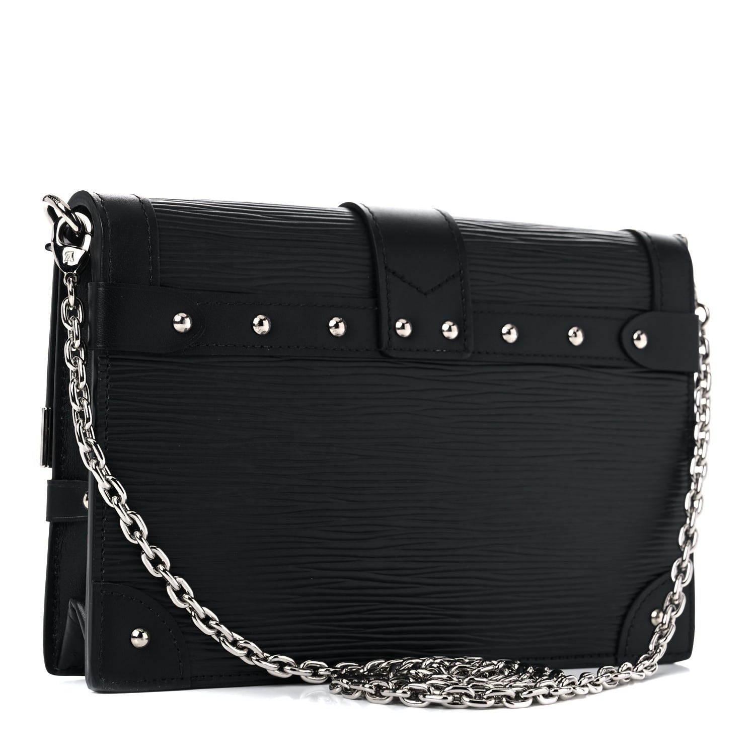 Louis Vuitton Epi Trunk Chain Wallet Black 3 of 9