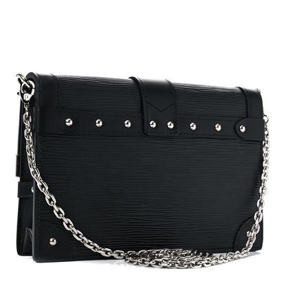 Louis Vuitton Epi Trunk Chain Wallet Black 3 of 9