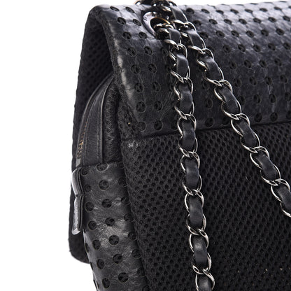 Chanel Perforated Lambskin Jumbo Easy Flap Black 15 of 16