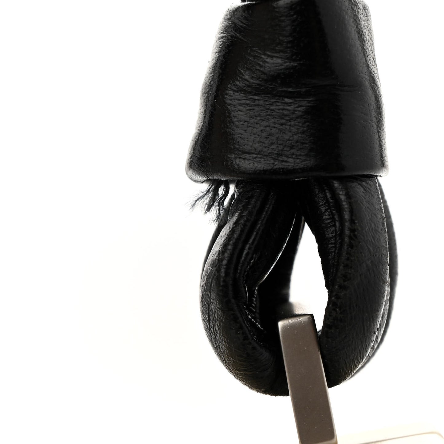 Lambskin Chocolate Bar Quilted Frame Shoulder Bag Black