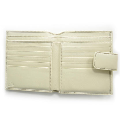 Gucci Leather Compact Britt Wallet Ivory 5 of 7