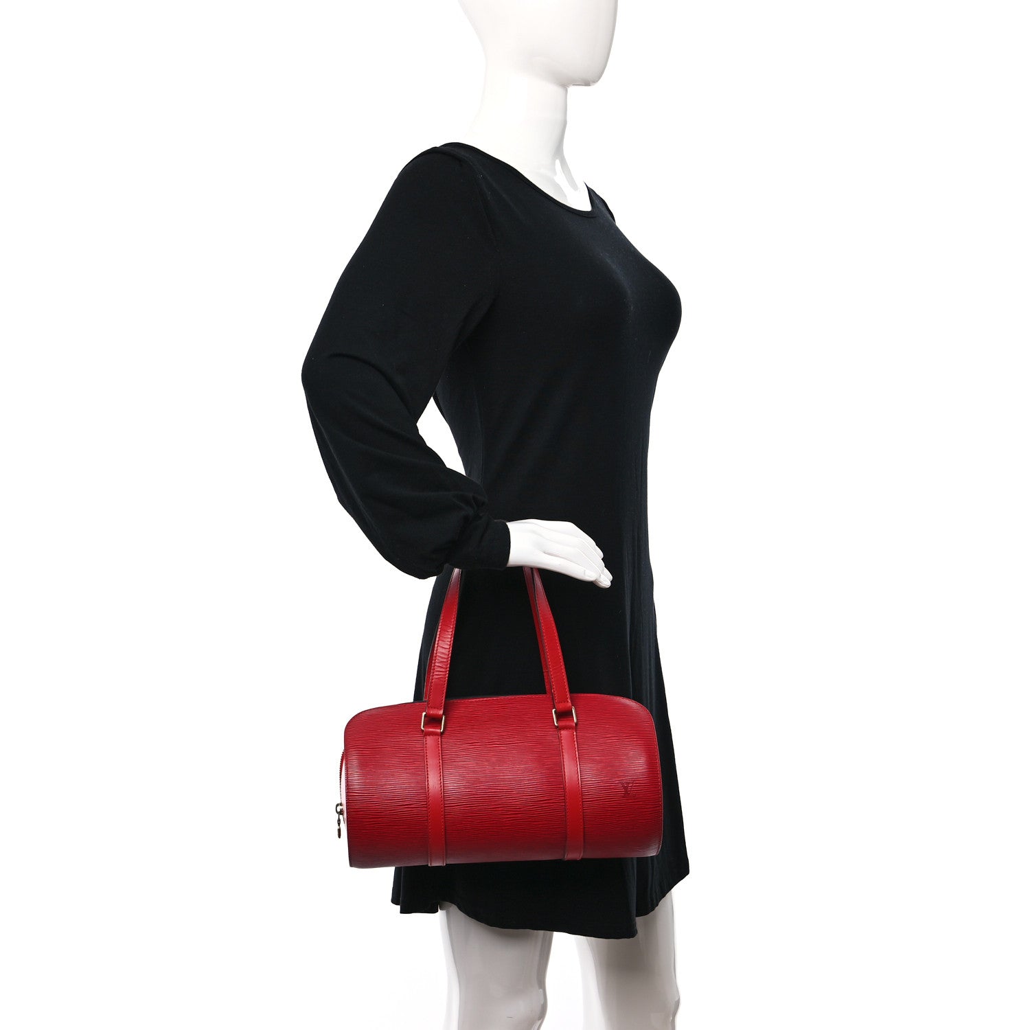 Louis Vuitton Epi Soufflot Castillan Red 2 of 8