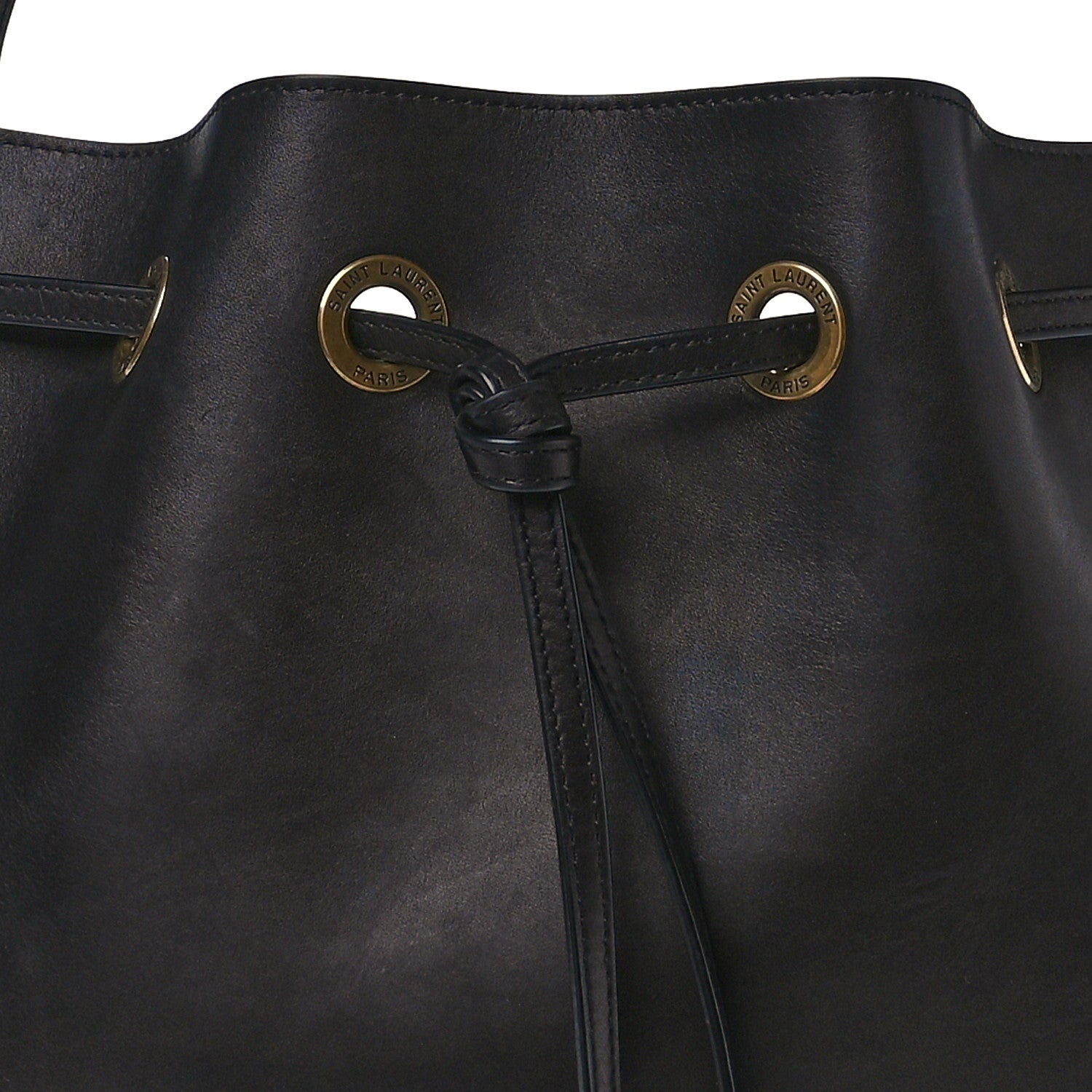 Saint Laurent Calfskin Medium Paris VII Flat Hobo Black 5 of 8