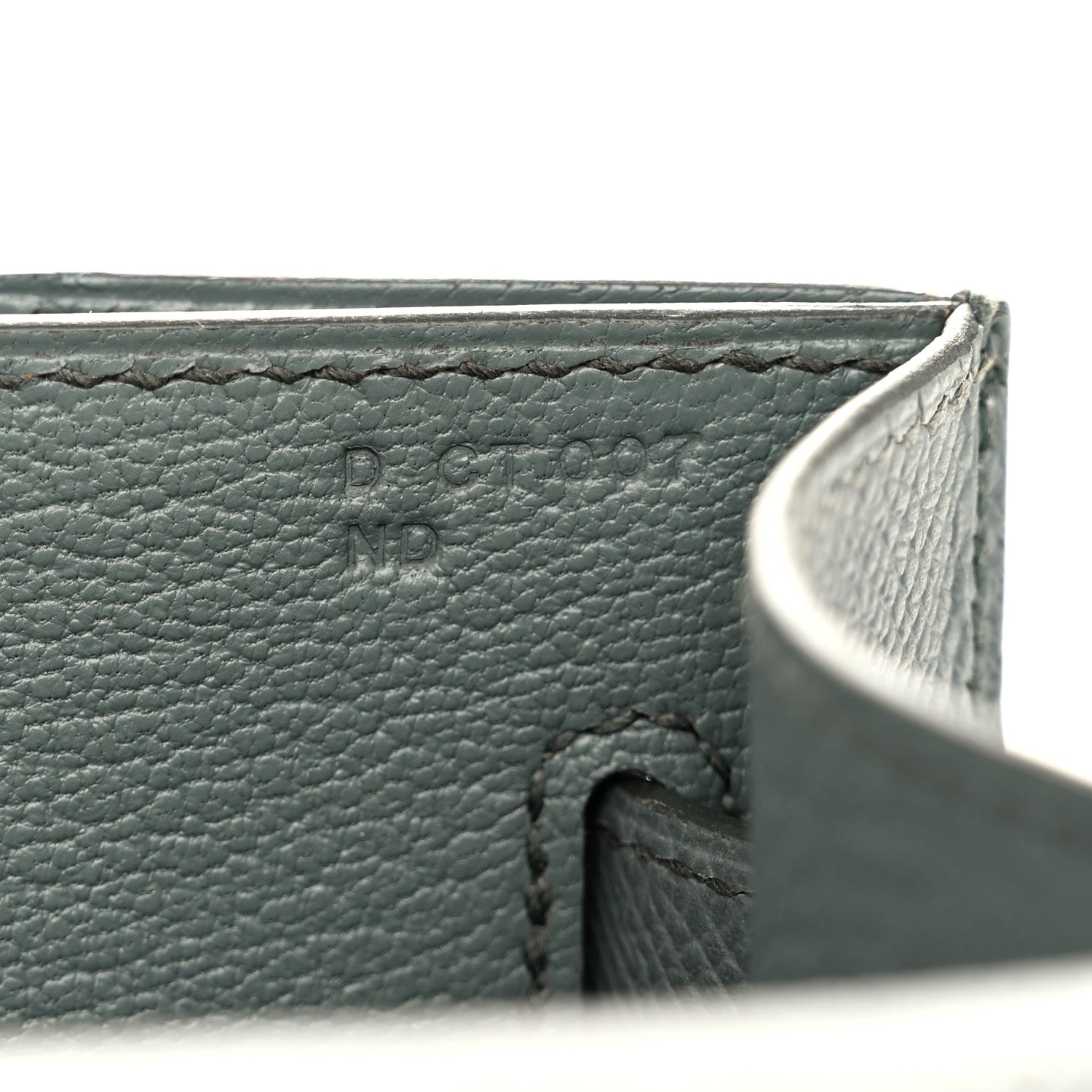 Hermes Epsom Kelly Depeches 25 Pouch Vert Amande 8 of 11