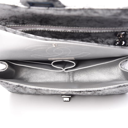 Chanel Metallic Caviar Quilted 2.55 Reissue 226 Flap Silver Black 5 of 7