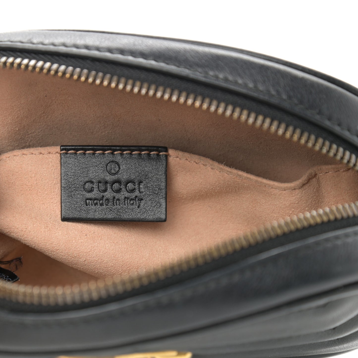 Calfskin Matelasse GG Marmont Belt Bag 75 30 Black