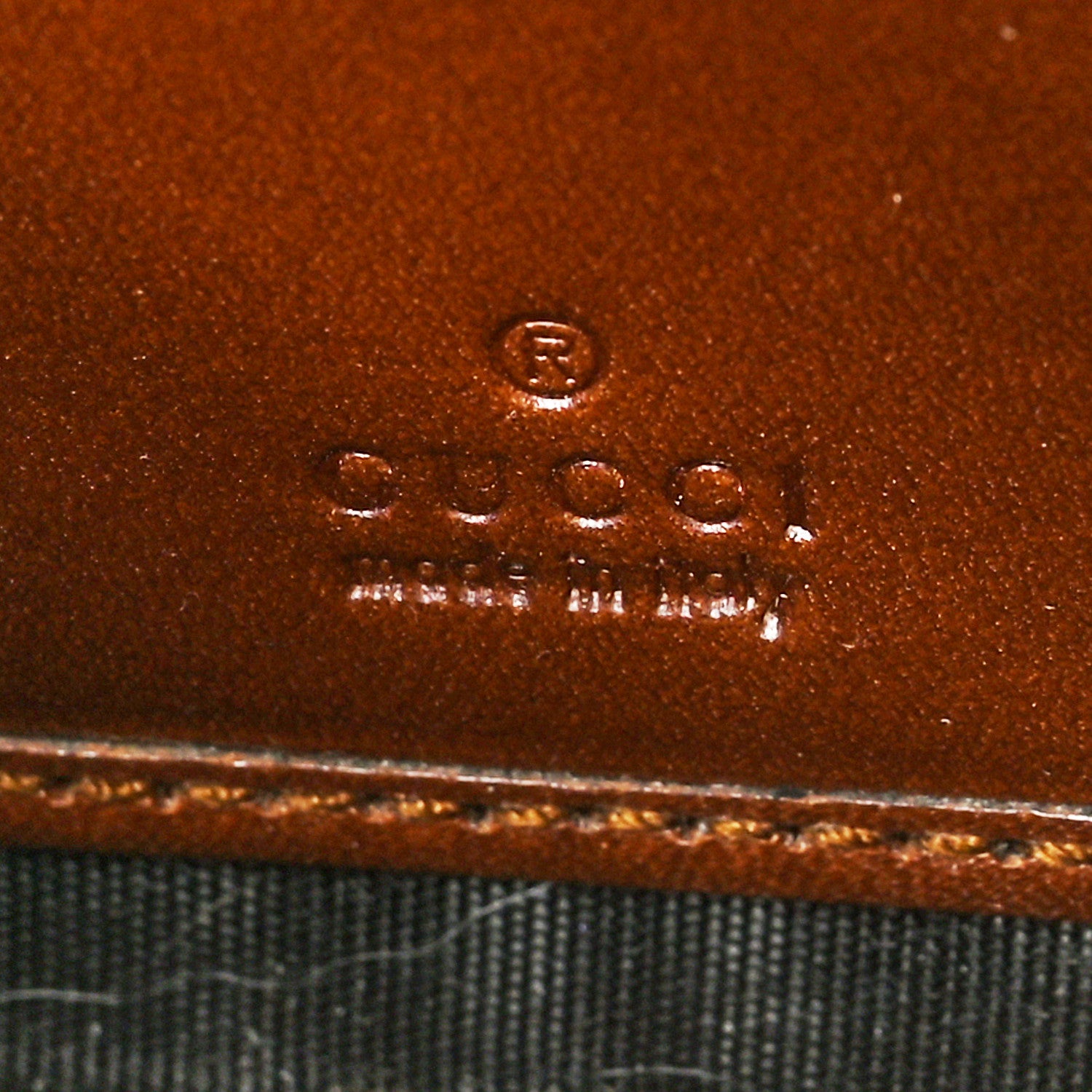 Gucci GG Supreme Monogram Cuoio Toscano Zip Around Wallet Beige Ebony Cuir 6 of 7