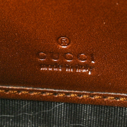 Gucci GG Supreme Monogram Cuoio Toscano Zip Around Wallet Beige Ebony Cuir 6 of 7