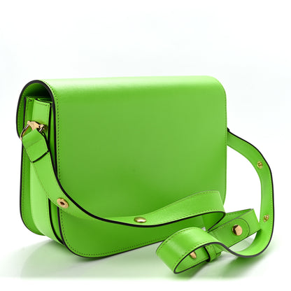Gucci Azalea Calfskin Horsebit 1955 Shoulder Bag Electric Green 3 of 10