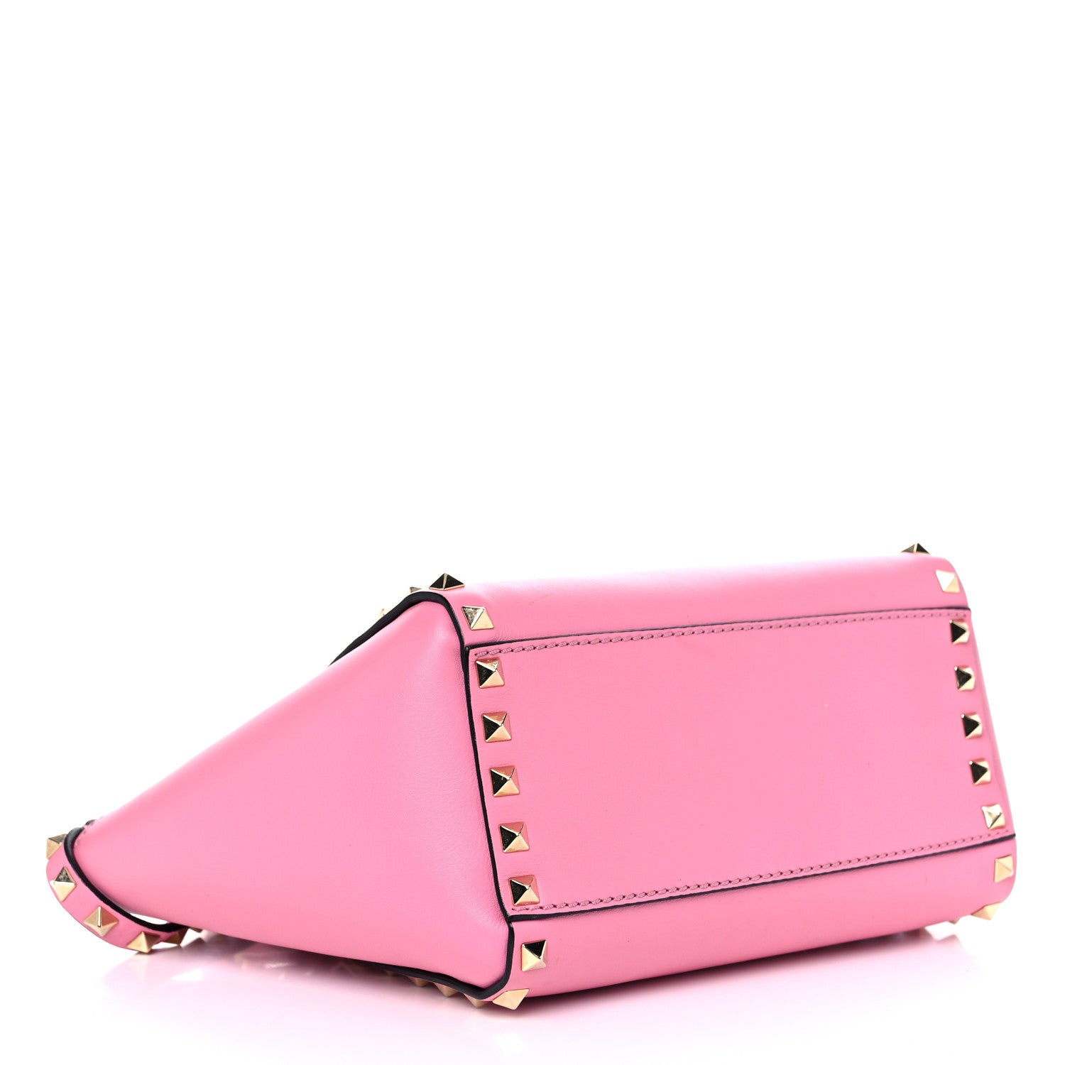 Valentino Garavani Vitello Mini Rockstud Double Handle Tote Ninphea 3 of 9