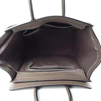 Celine Drummed Calfskin Mini Luggage Souris 5 of 15