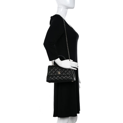 Chanel Caviar Quilted Mini Coco Handle Flap Black 2 of 11