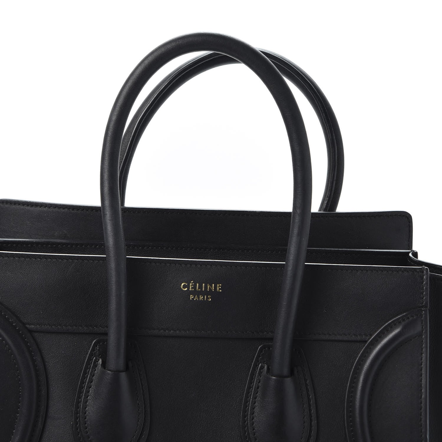 Celine Smooth Calfskin Micro Luggage Black 9 of 9