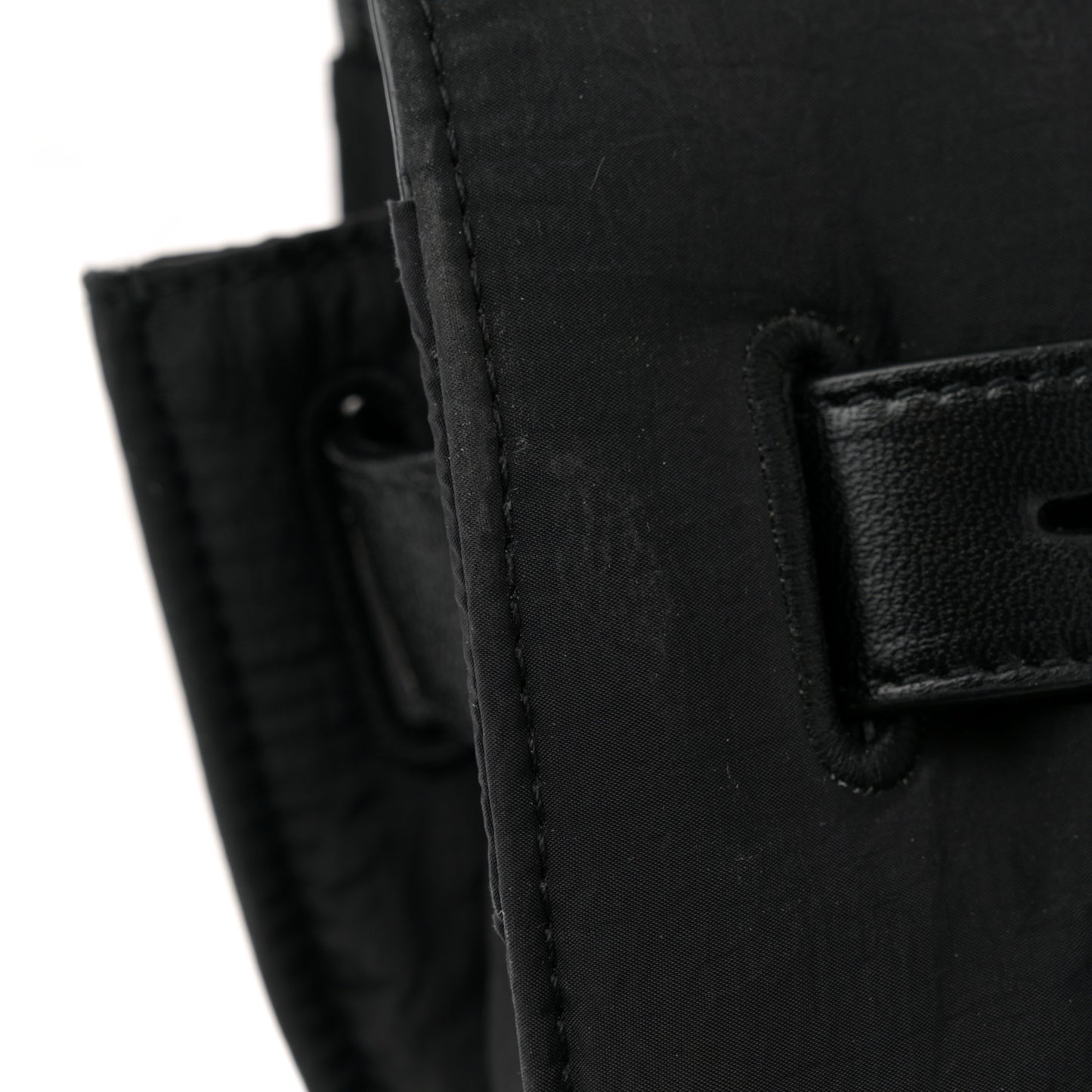 Nylon Calfskin 48H Sac De Jour Duffle Black