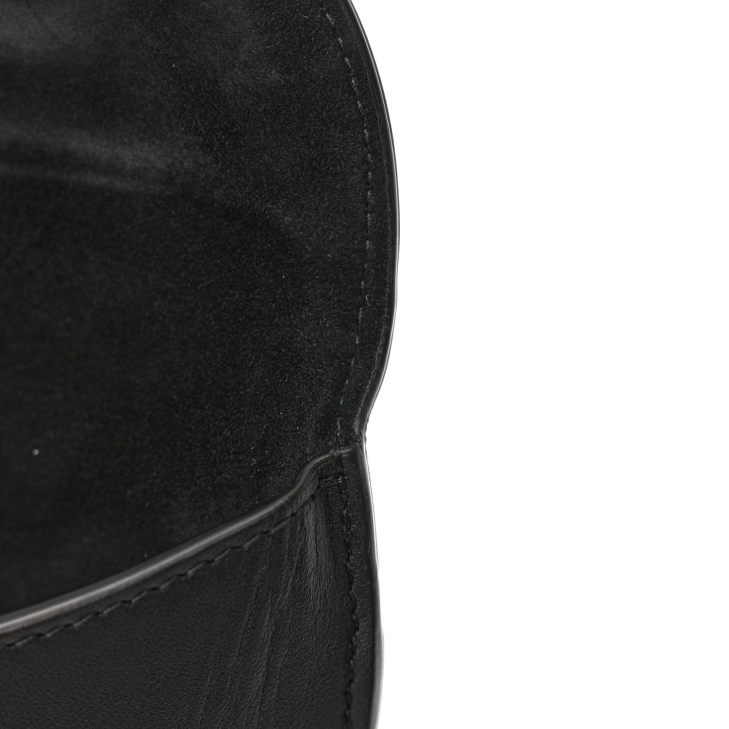 Ultra Matte Calfskin Saddle Belt Bag Black
