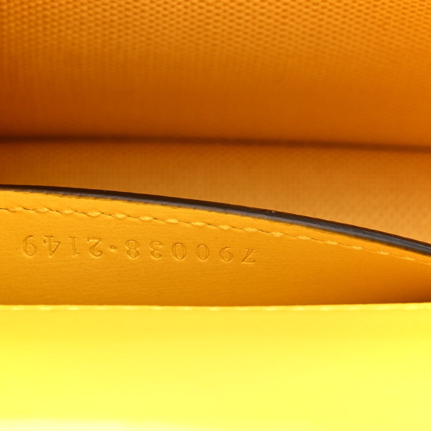 GG Monogram Scratch Lux Calfskin Mini Luce Shoulder Bag Yellow