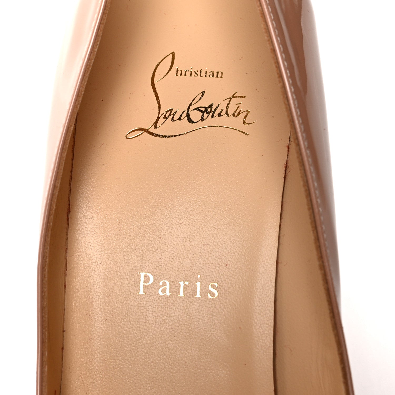 Christian Louboutin Patent Simple 70 Pumps 39 Nude 7 of 9