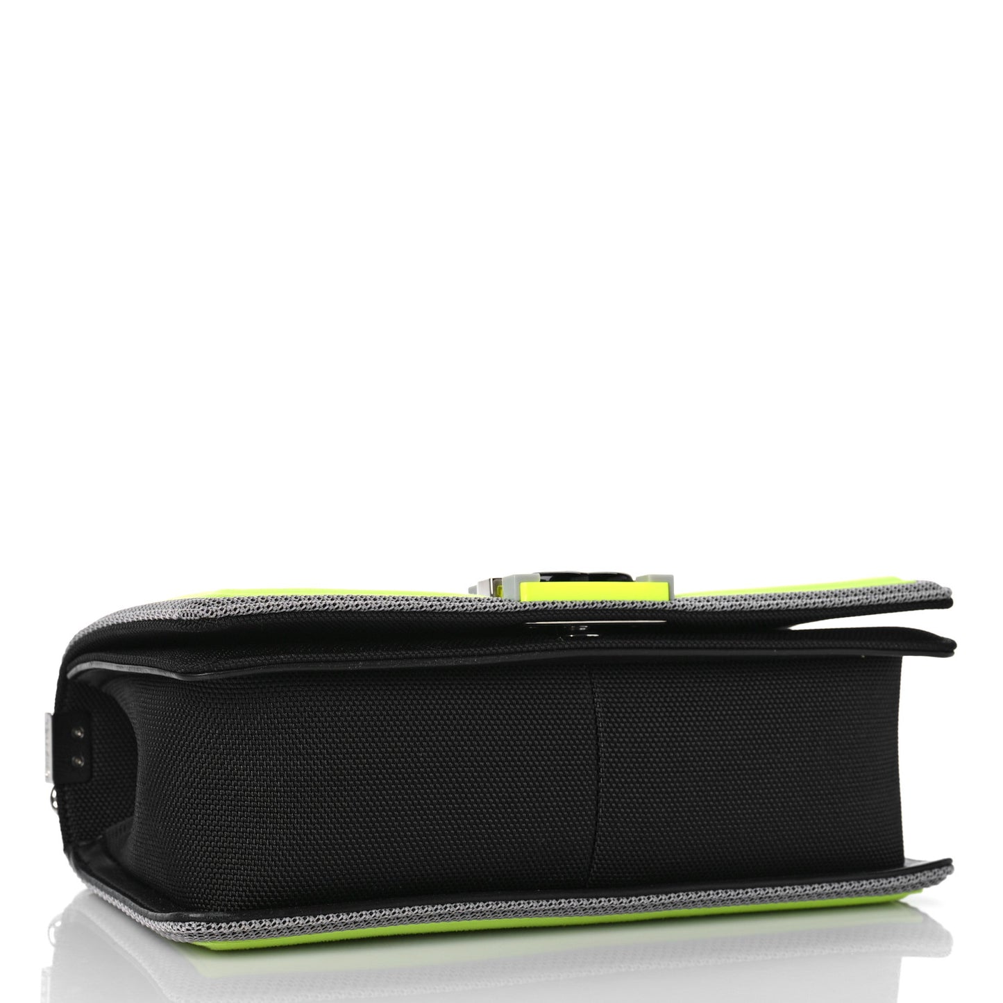 Canvas Quilted Medium Fluo Boy Flap Black Grey Yellow