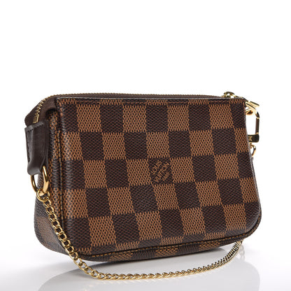 Louis Vuitton Damier Ebene Mini Pochette Accessories 3 of 8