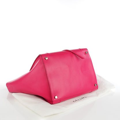 Celine Grained Calfskin Medium Phantom Luggage Fuchsia 4 of 7