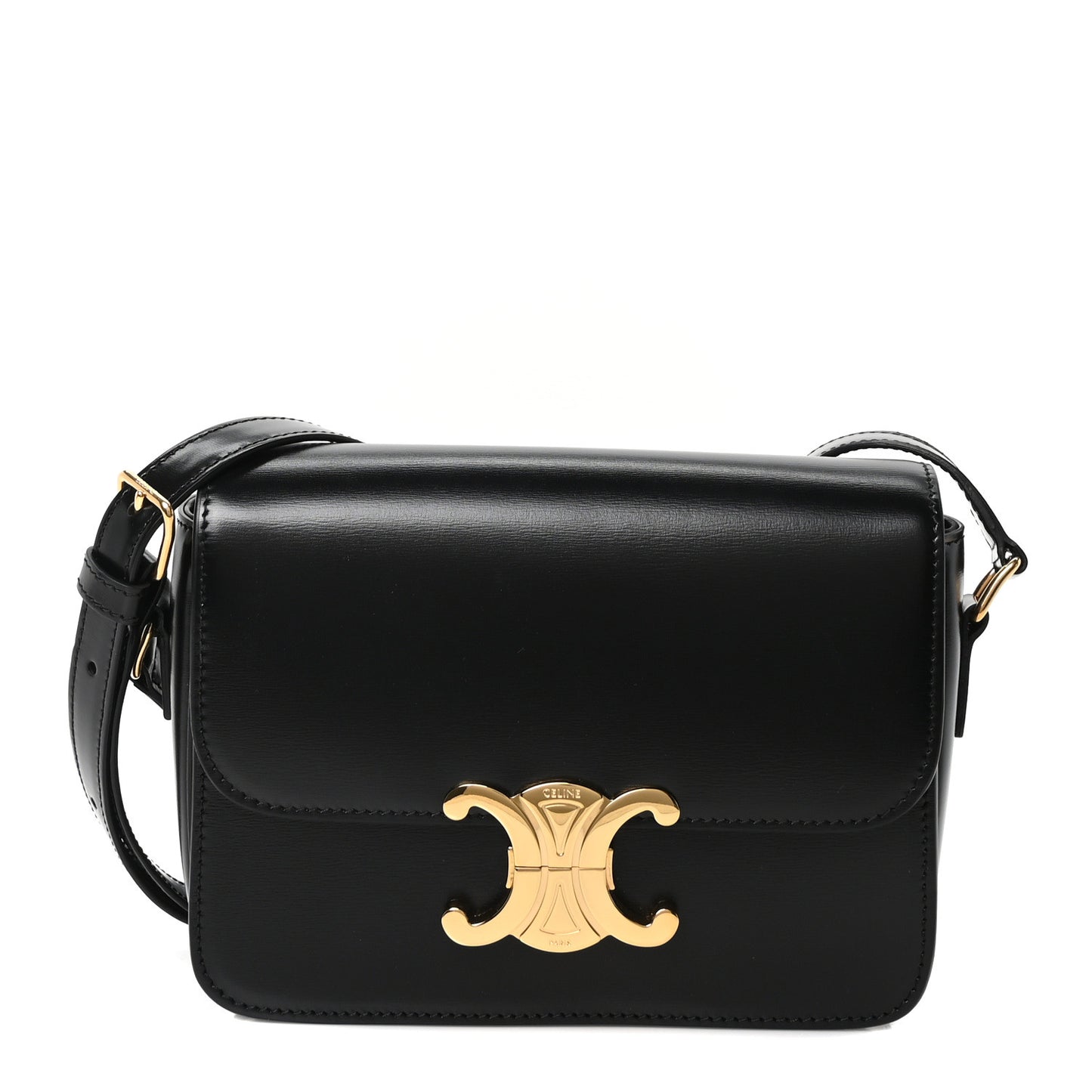 Shiny Calfskin Teen Triomphe Black
