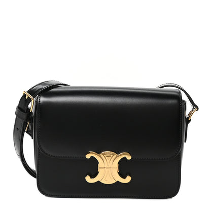Celine Shiny Calfskin Teen Triomphe Black 1 of 10