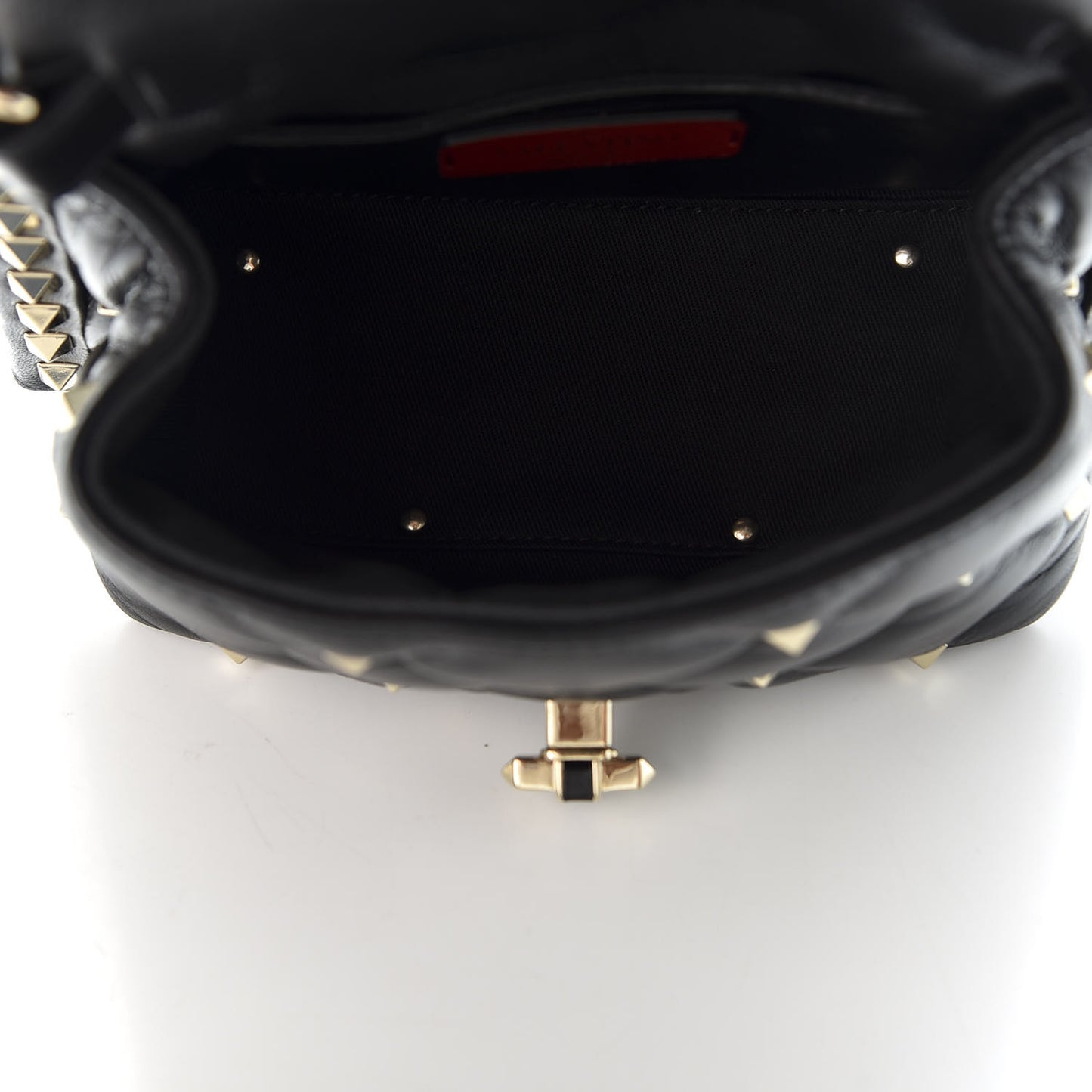 Nappa Mini Candystud Top Handle Bag Black