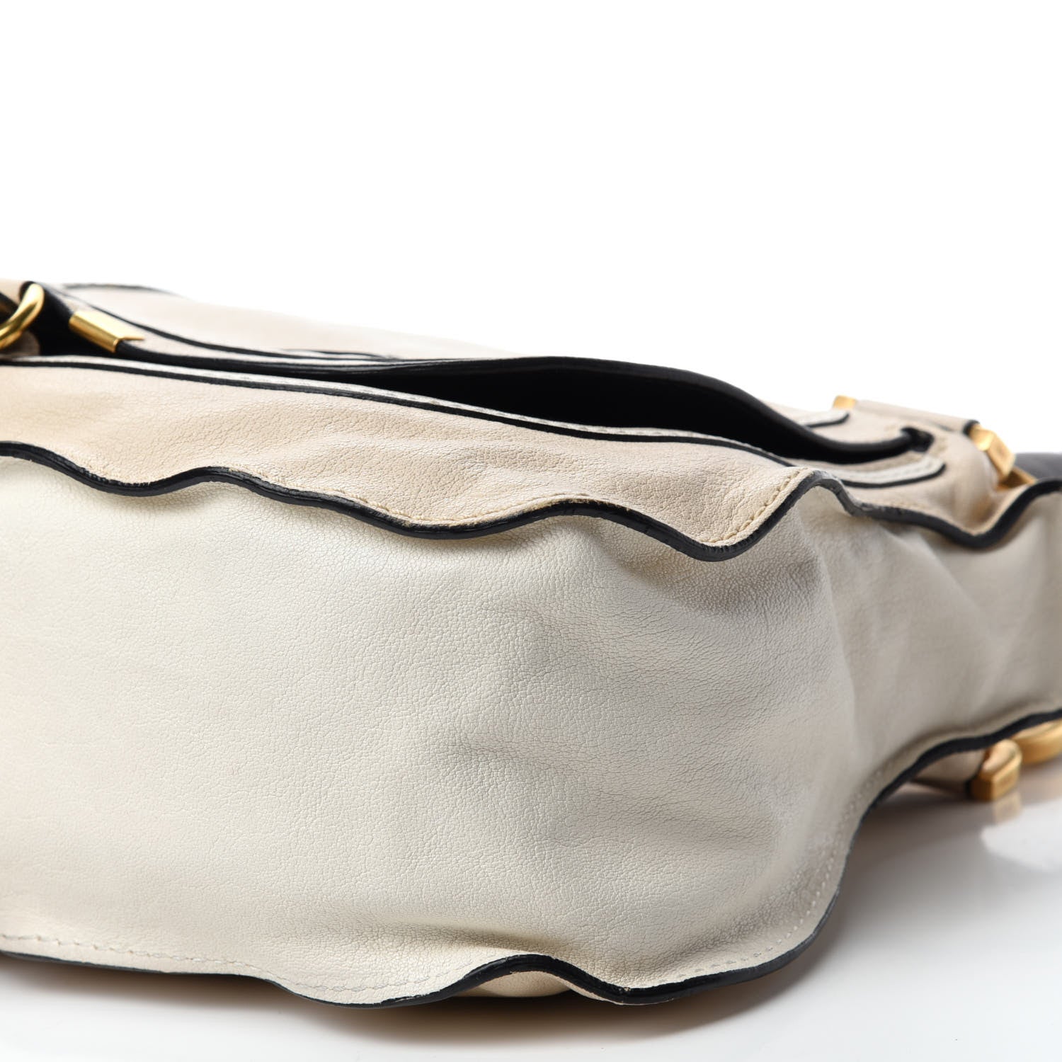 Chloe Calfskin Medium Marcie Satchel Abstract White Black 7 of 12
