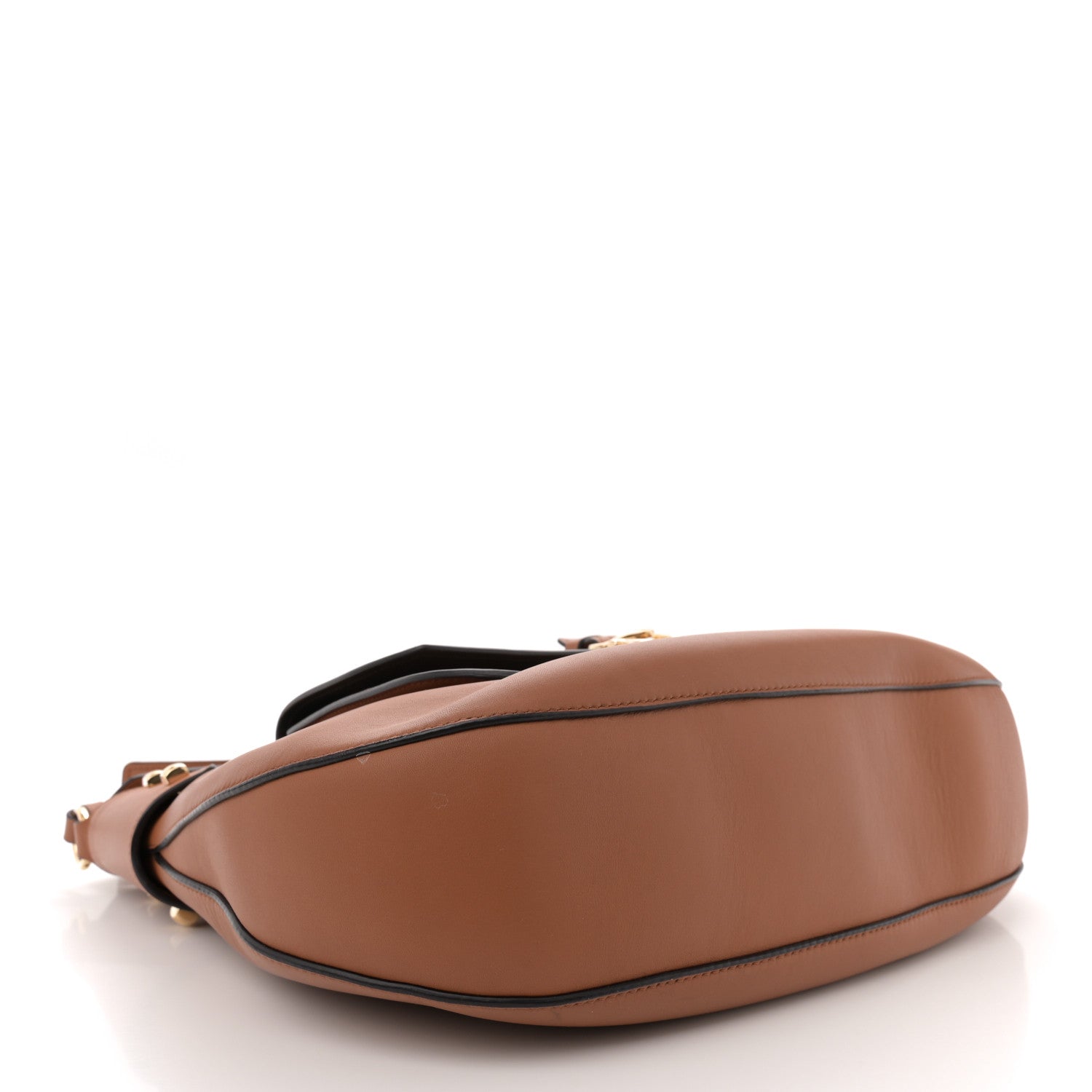 Salvatore Ferragamo Calfskin Fiona Hobo Brown 4 of 13