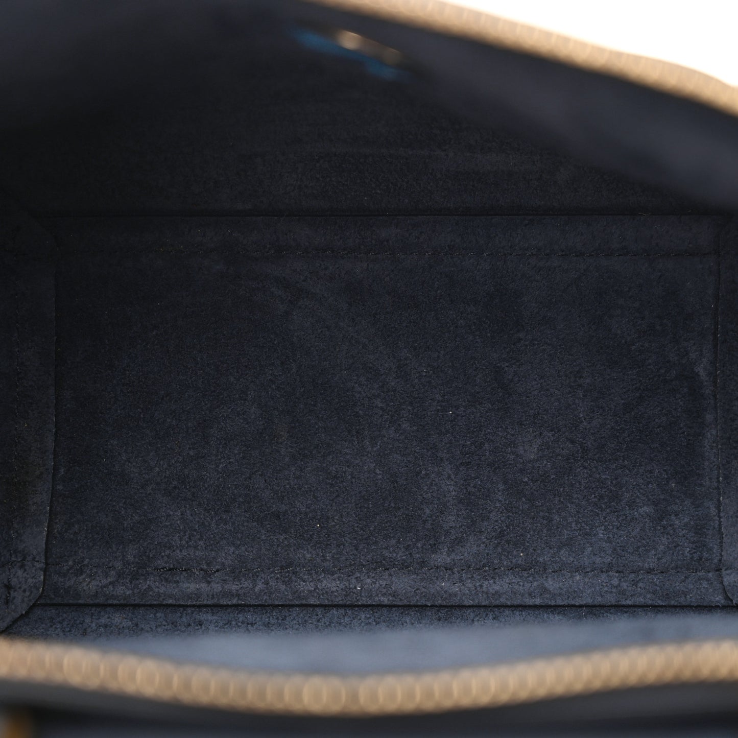 Baby Grained Calfskin Nano Belt Bag Abyss Blue