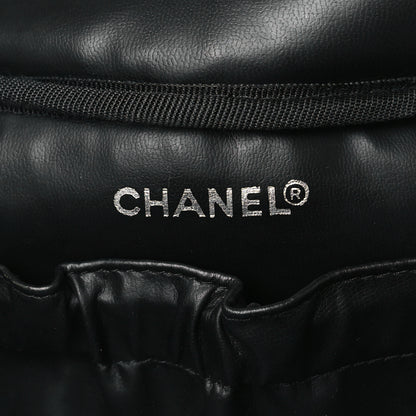 Chanel Lambskin Vanity Cosmetic Case Black 6 of 10
