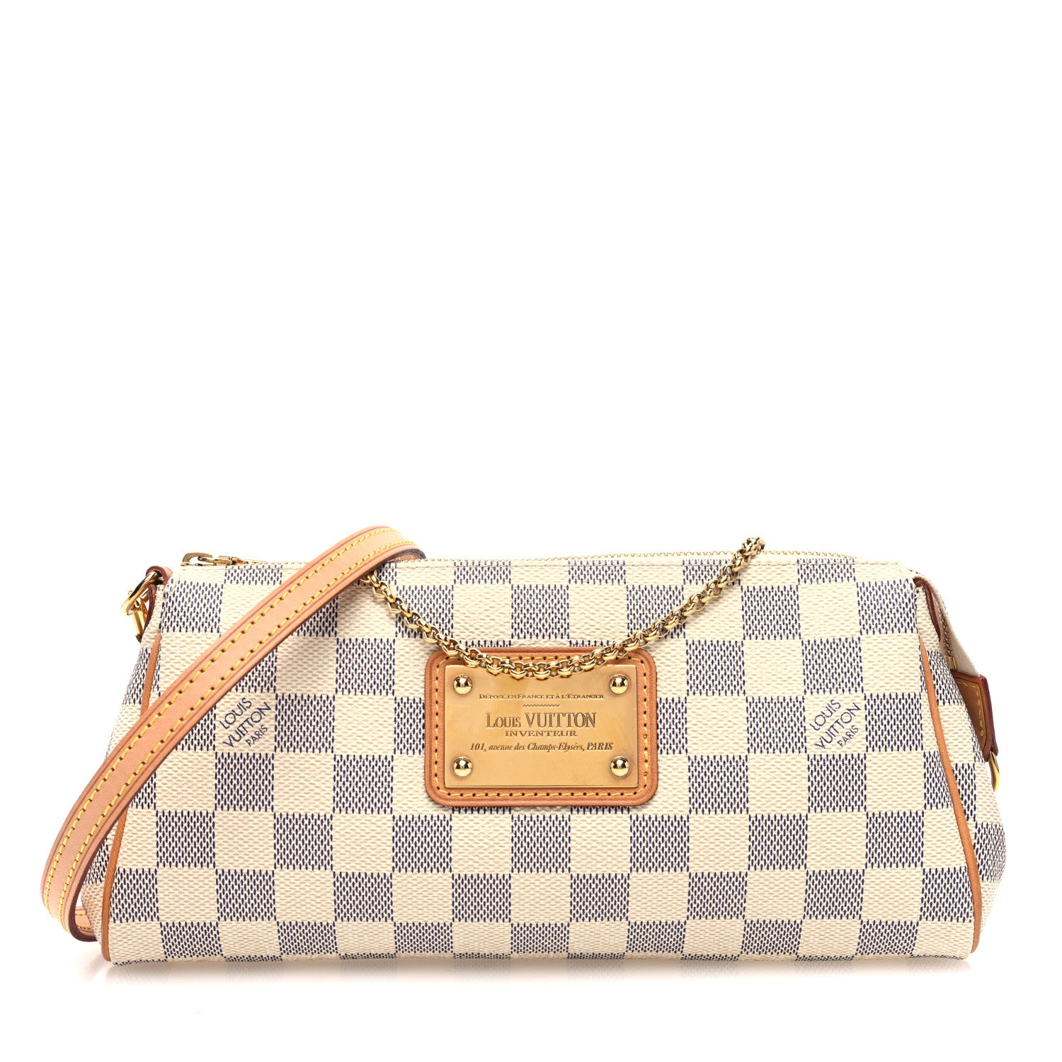 Louis Vuitton Damier Azur Eva Clutch 1 of 9