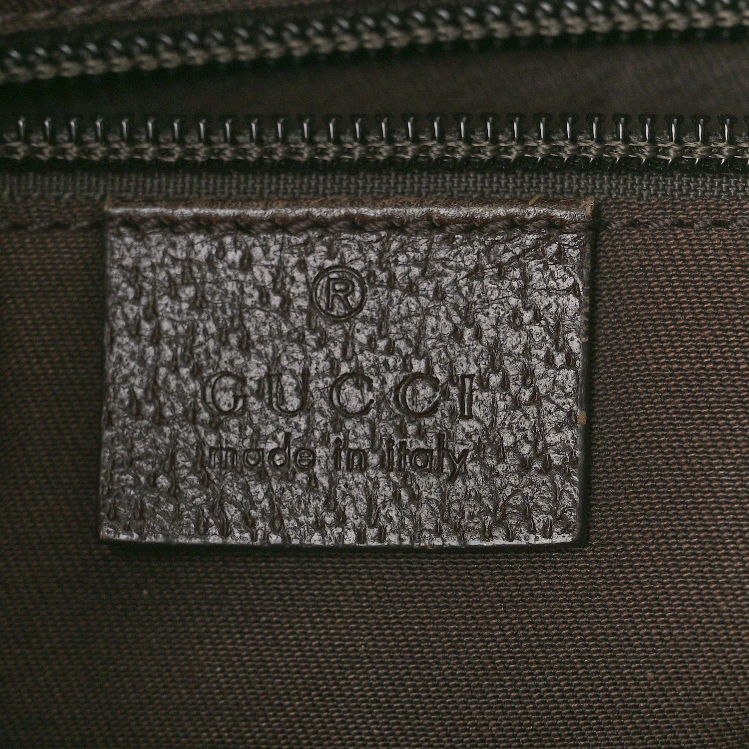 Gucci Monogram Medium Half Moon Hobo Dark Brown 6 of 12