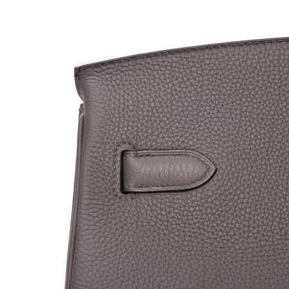 Hermes Togo Birkin 40 Etain 31 of 35