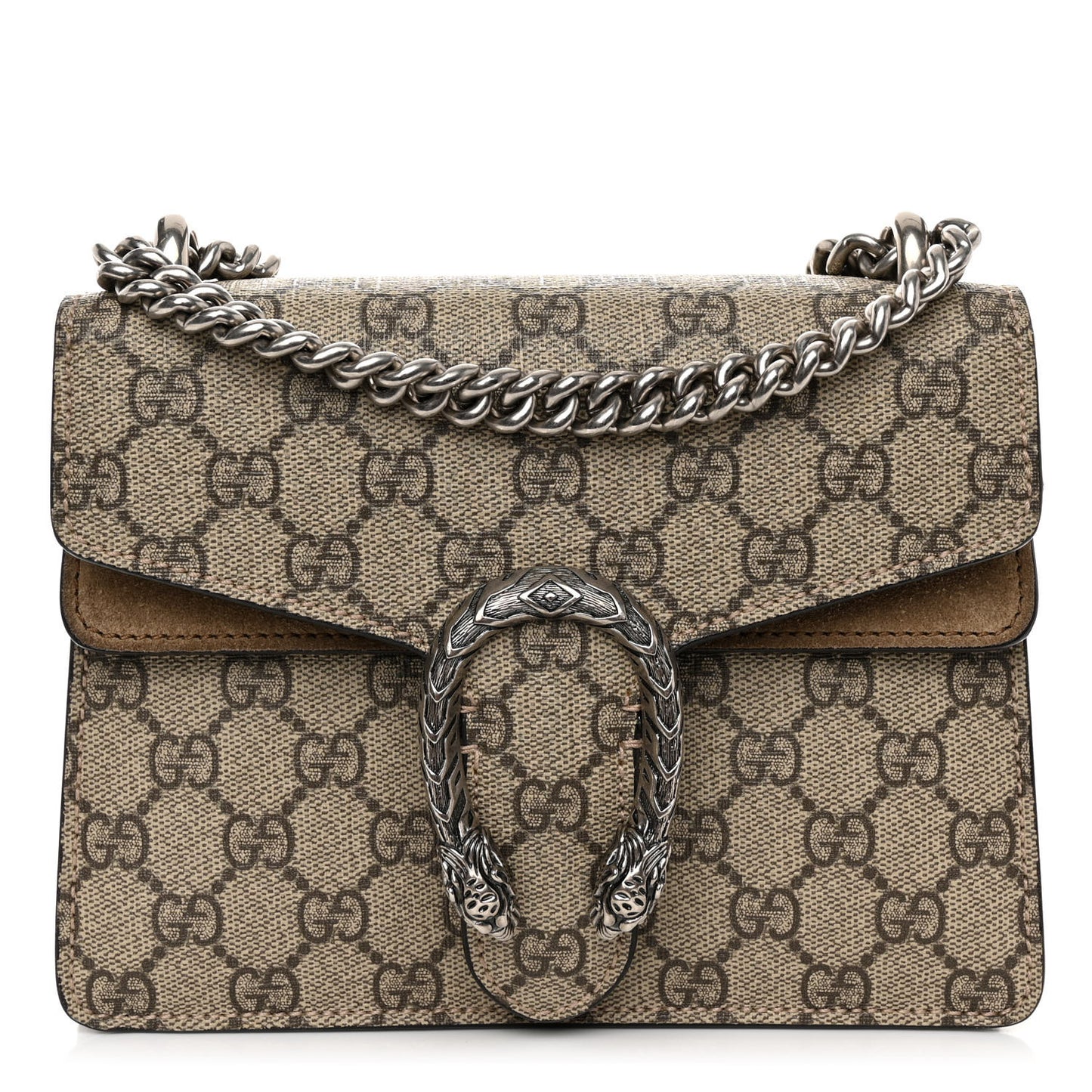 GG Supreme Monogram Mini Dionysus Shoulder Bag Taupe