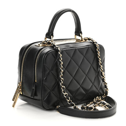 Chanel Lambskin Quilted Small Trendy CC Bowling Bag Black 2 of 10