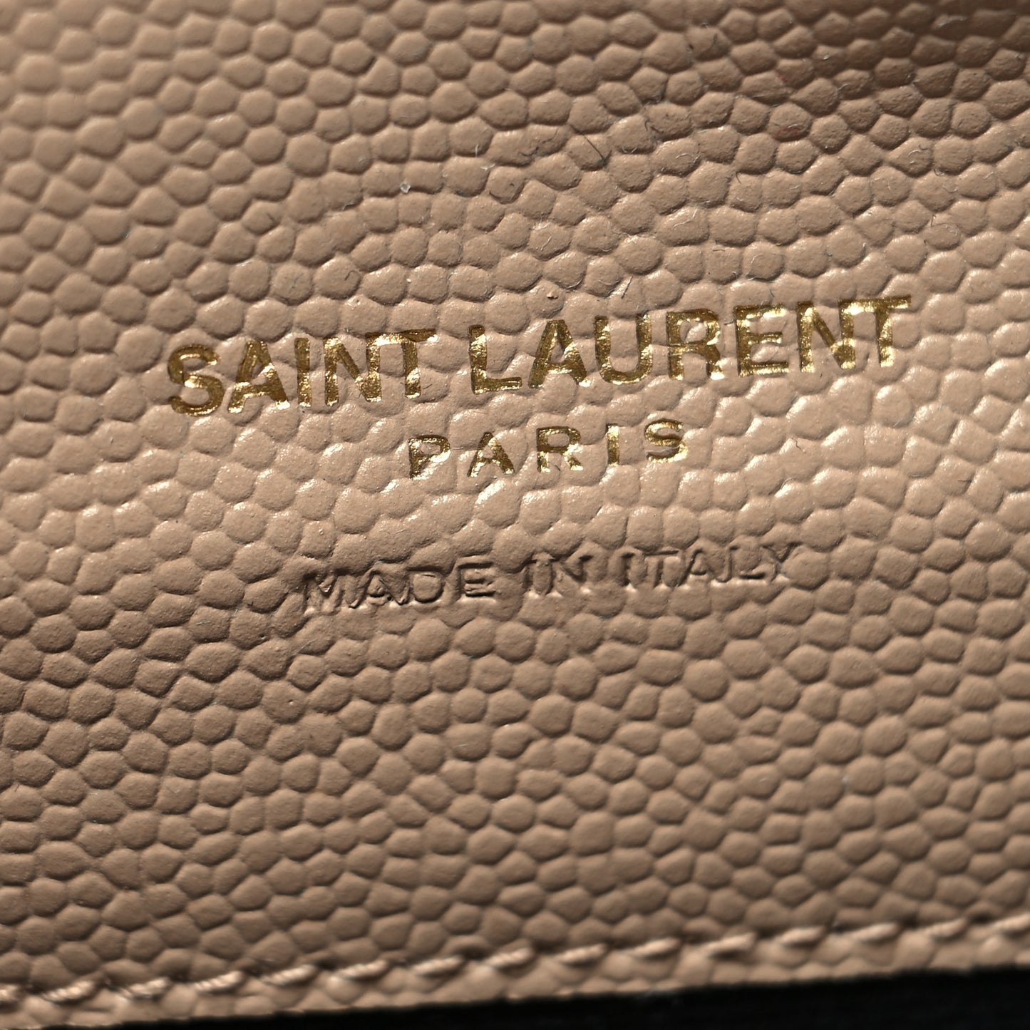 Grain De Poudre Matelasse Chevron Monogram Envelope Clutch Dark Beige