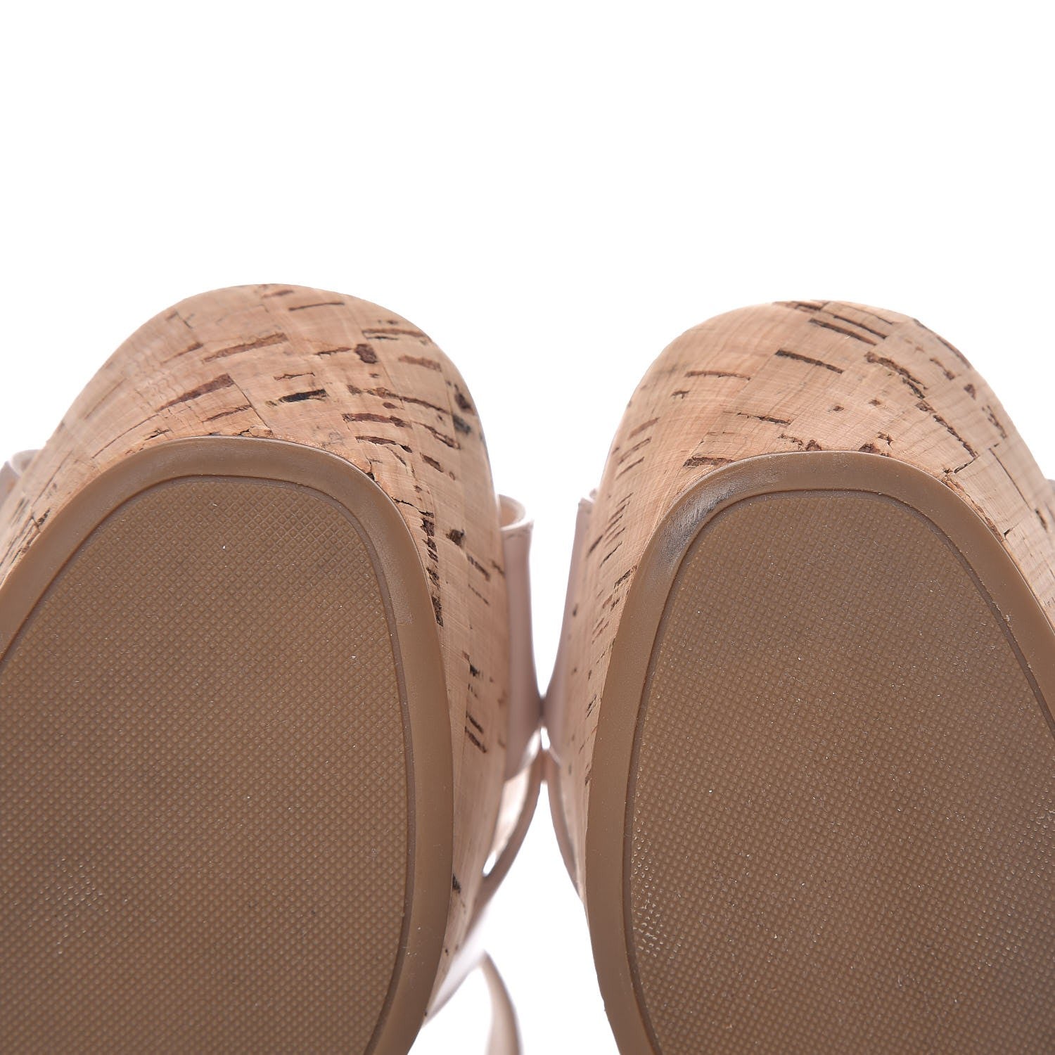Prada Vernice Crisscross Platform 100mm Wedge Sandals 38.5 Cipria 11 of 13