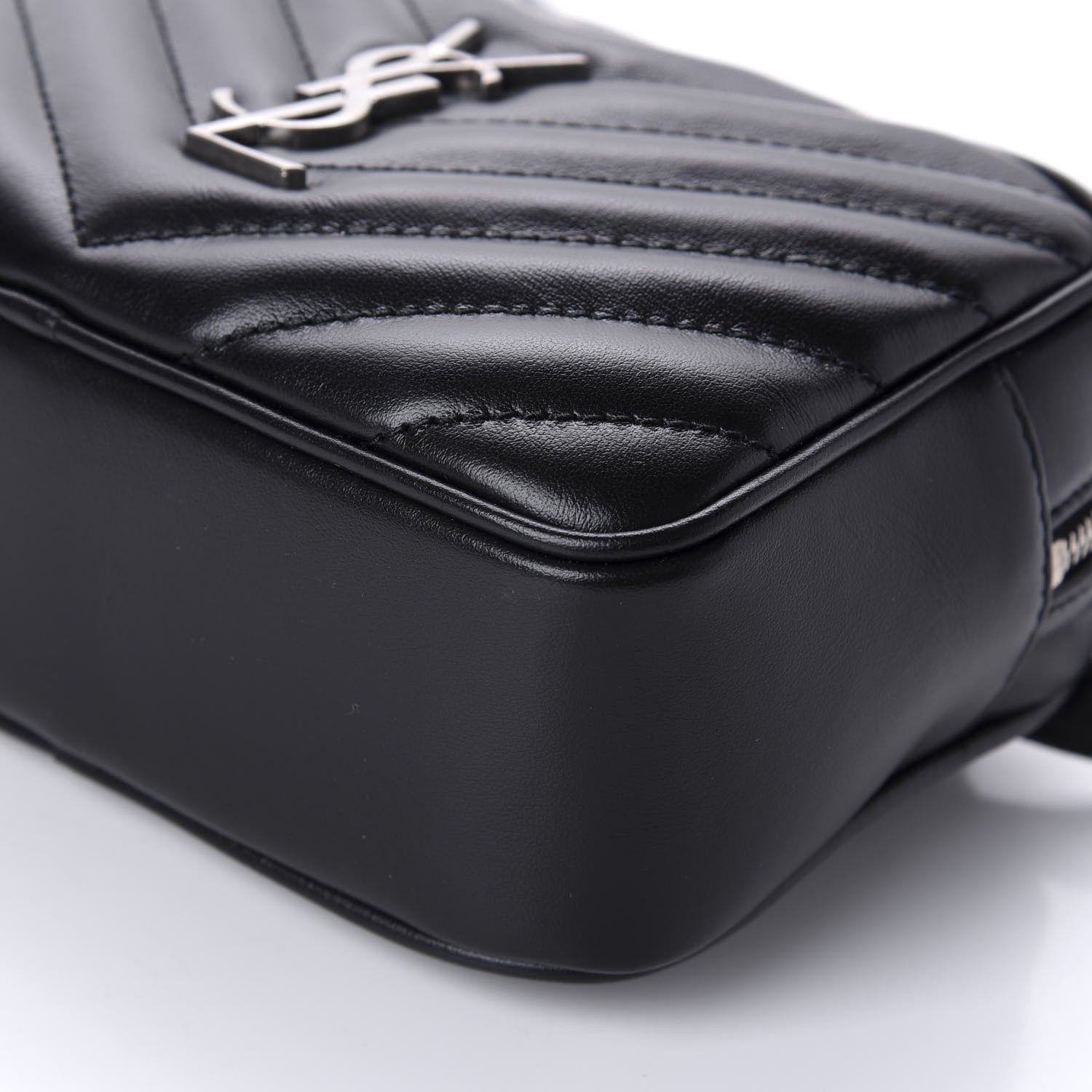 Saint Laurent Calfskin Matelasse Monogram Lou Belt Bag Black 7 of 10