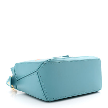 Loewe X HOWL'S MOVING CASTLE Satin Calfskin Heen Mini Puzzle Bag Light Blue 4 of 10