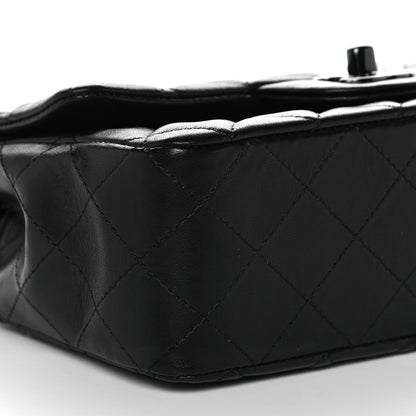 Chanel Lambskin Quilted Mini Rectangular Flap So Black 8 of 11