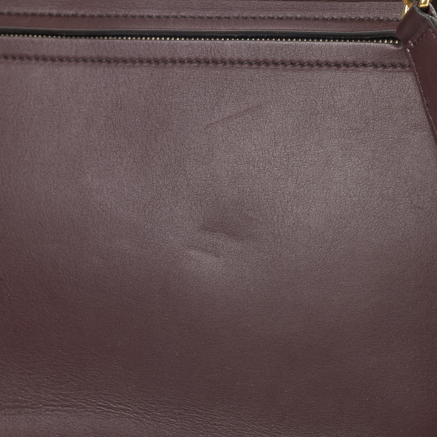 Celine Smooth Calfskin Suede Medium Bi-Color Trapeze Burgundy 10 of 10